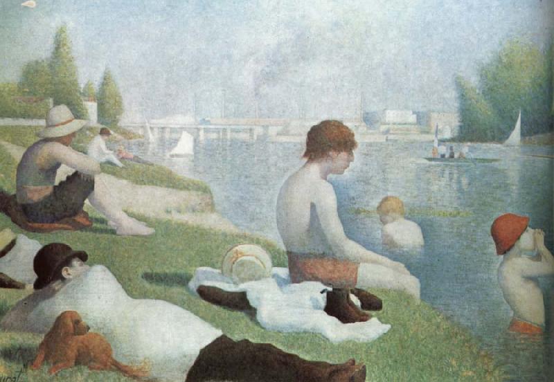 Georges Seurat Bath Sweden oil painting art